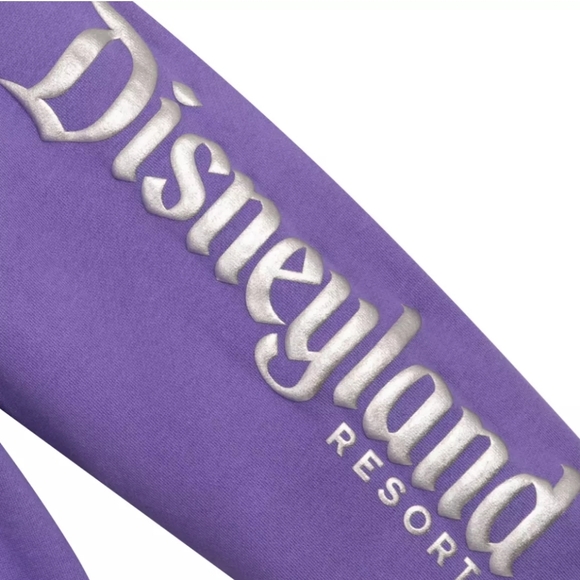 DISNEYLAND DISNEY 100 MICKEY AND FRIENDS PURPLE PULLOVER HOODIE - Picture 6 of 7